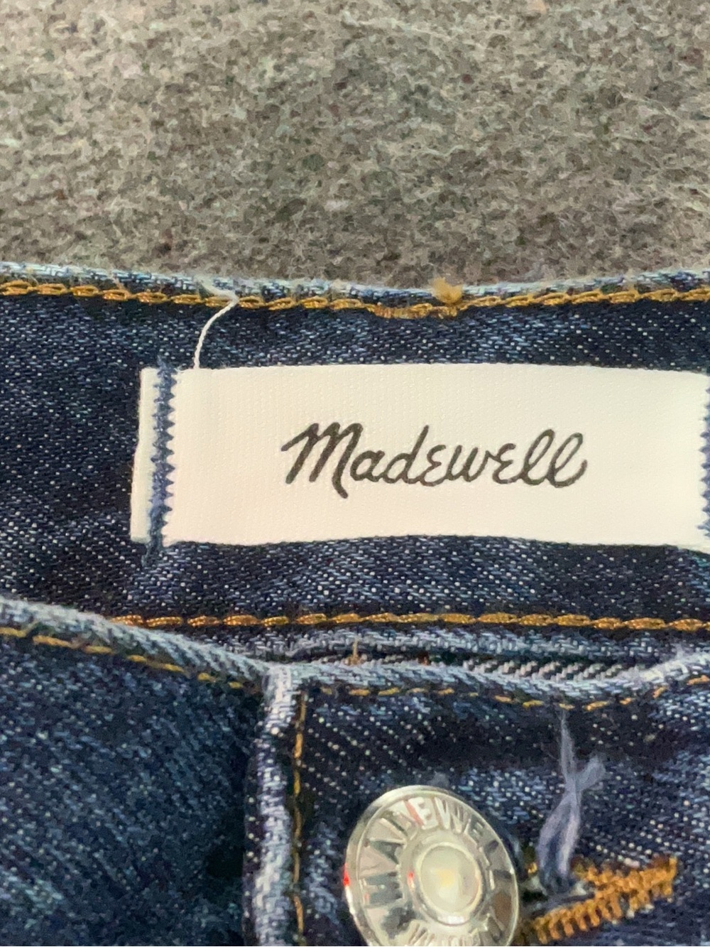 Madewell the longline straight Jean dark wash - Picture 3 of 4